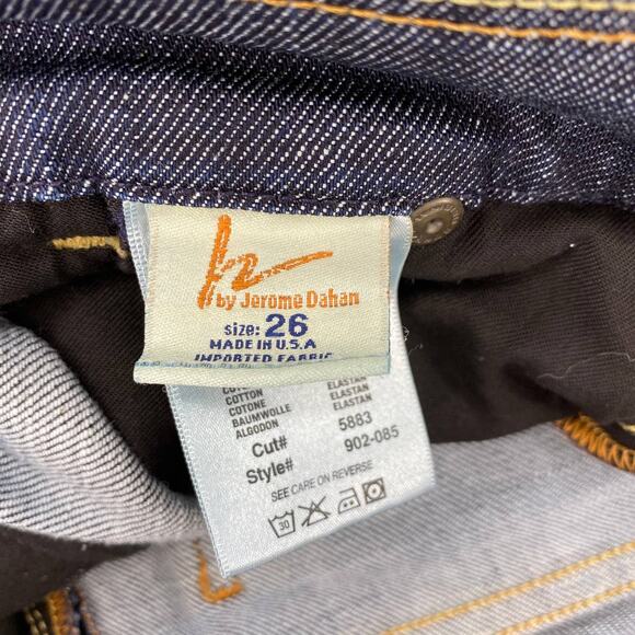 CITIZENS of HUMANITY Jerome Dahan Bermuda Denim Shorts Womens Size 26 Dark Wash - Picture 4 of 8